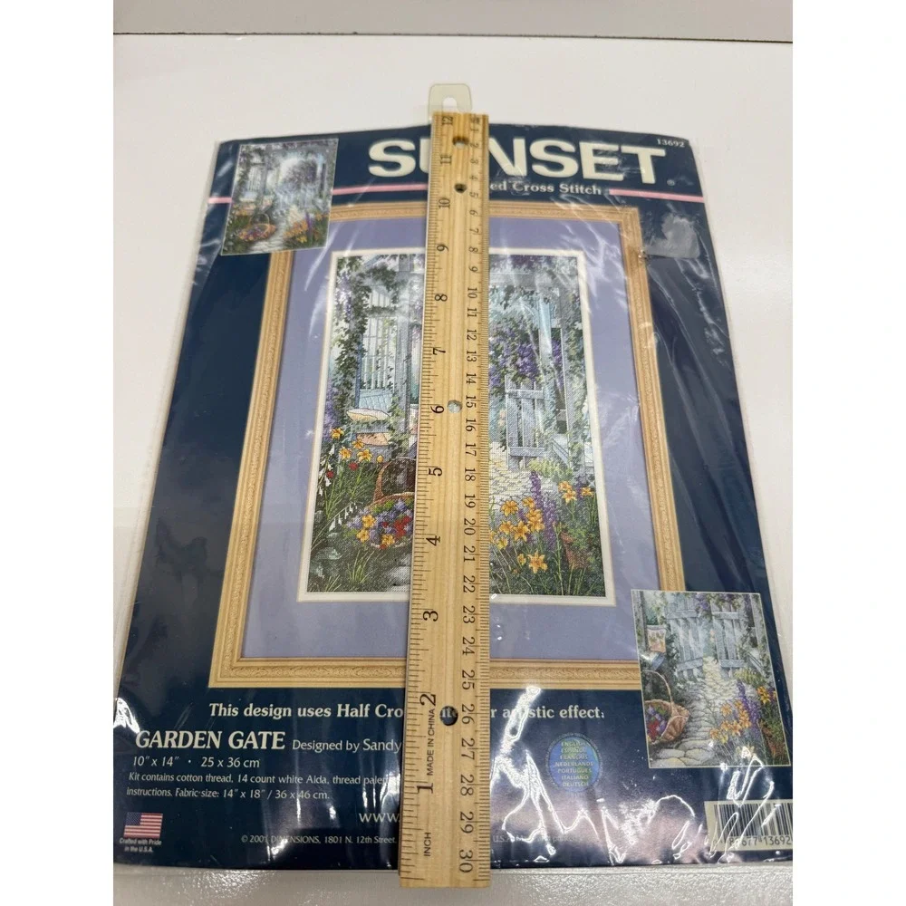 Sunset counted cross